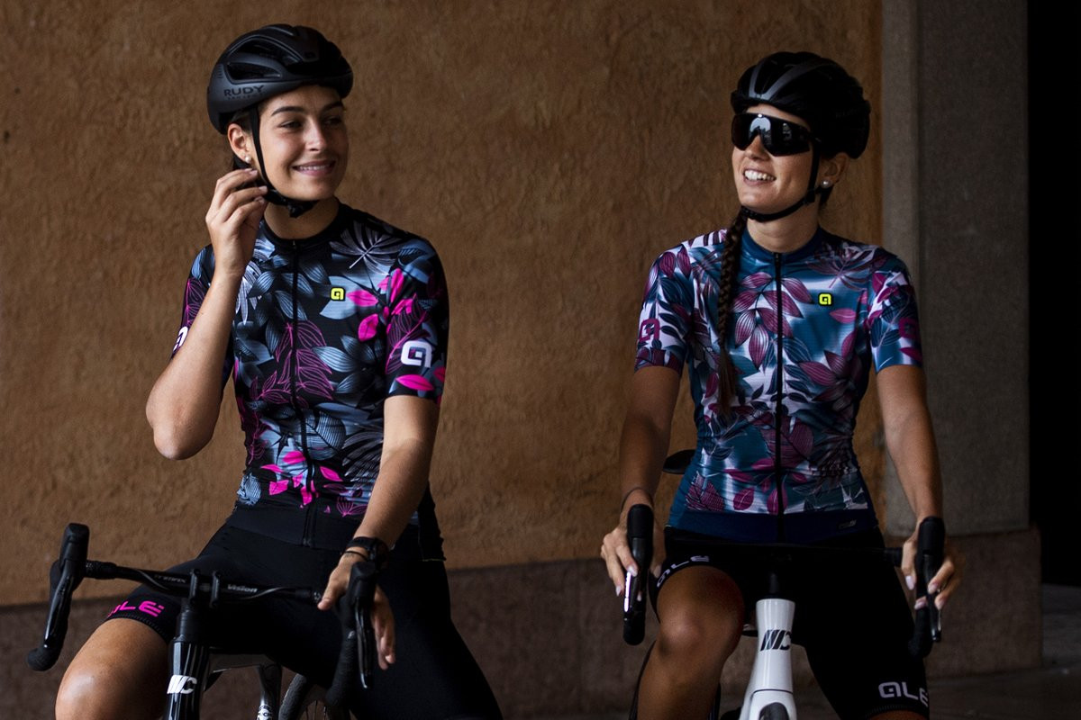 Alé cyklistický dres PR-S GARDEN LADY Alé Cycling cyklo dres PR-S GARDEN LADY biely/ružový