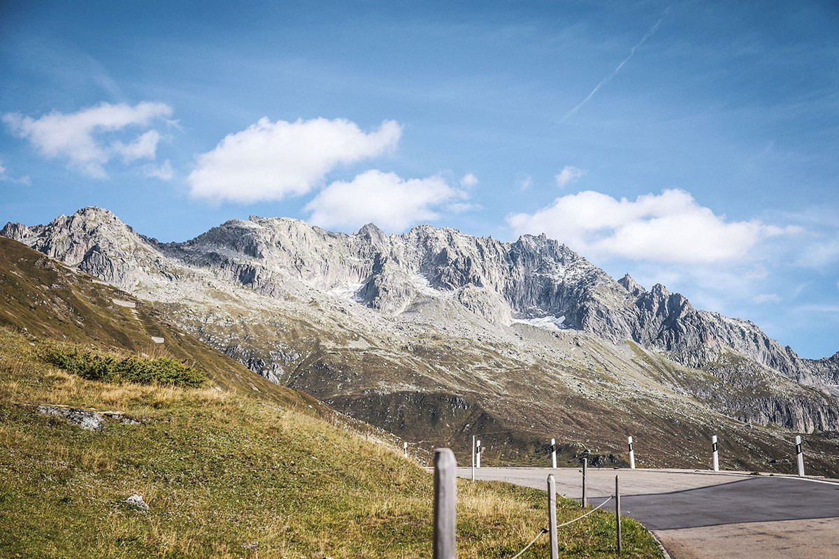 Výhľad Nufenenpass Švajčiarsko