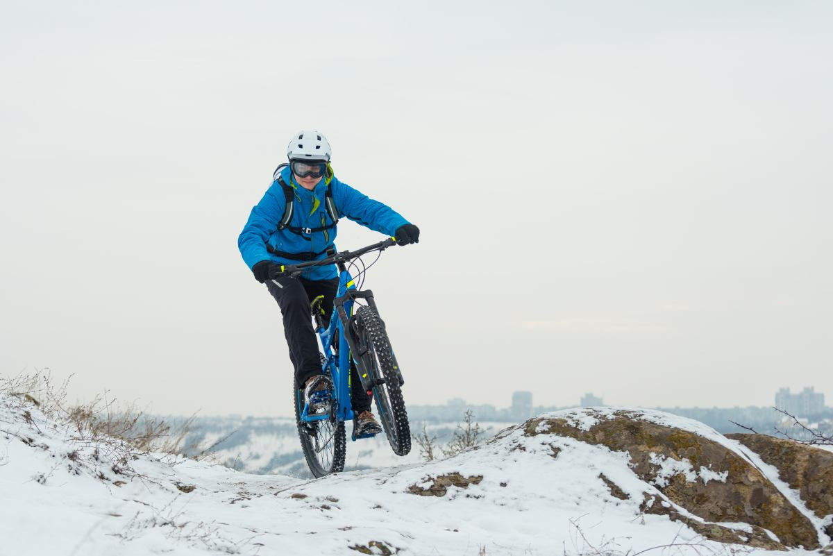 Horské bicyklovanie v zime
